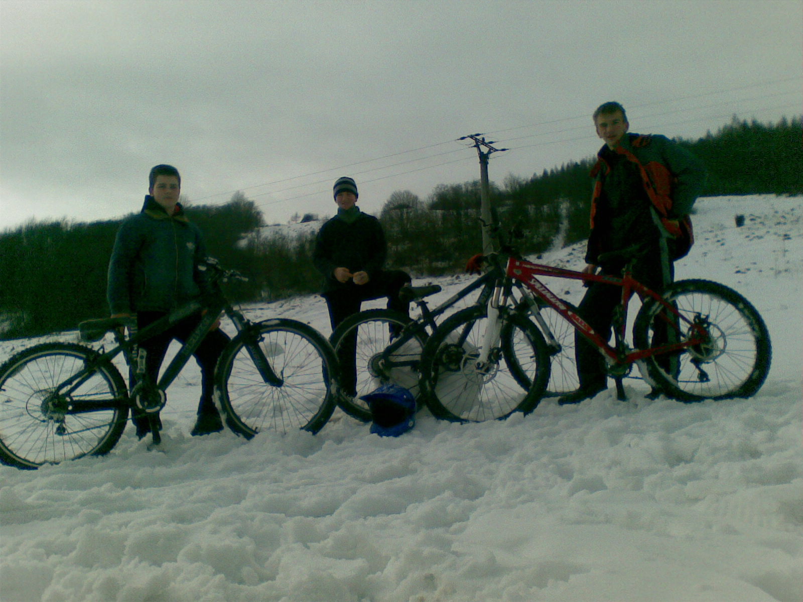 my 3-ja na ride po snehu 